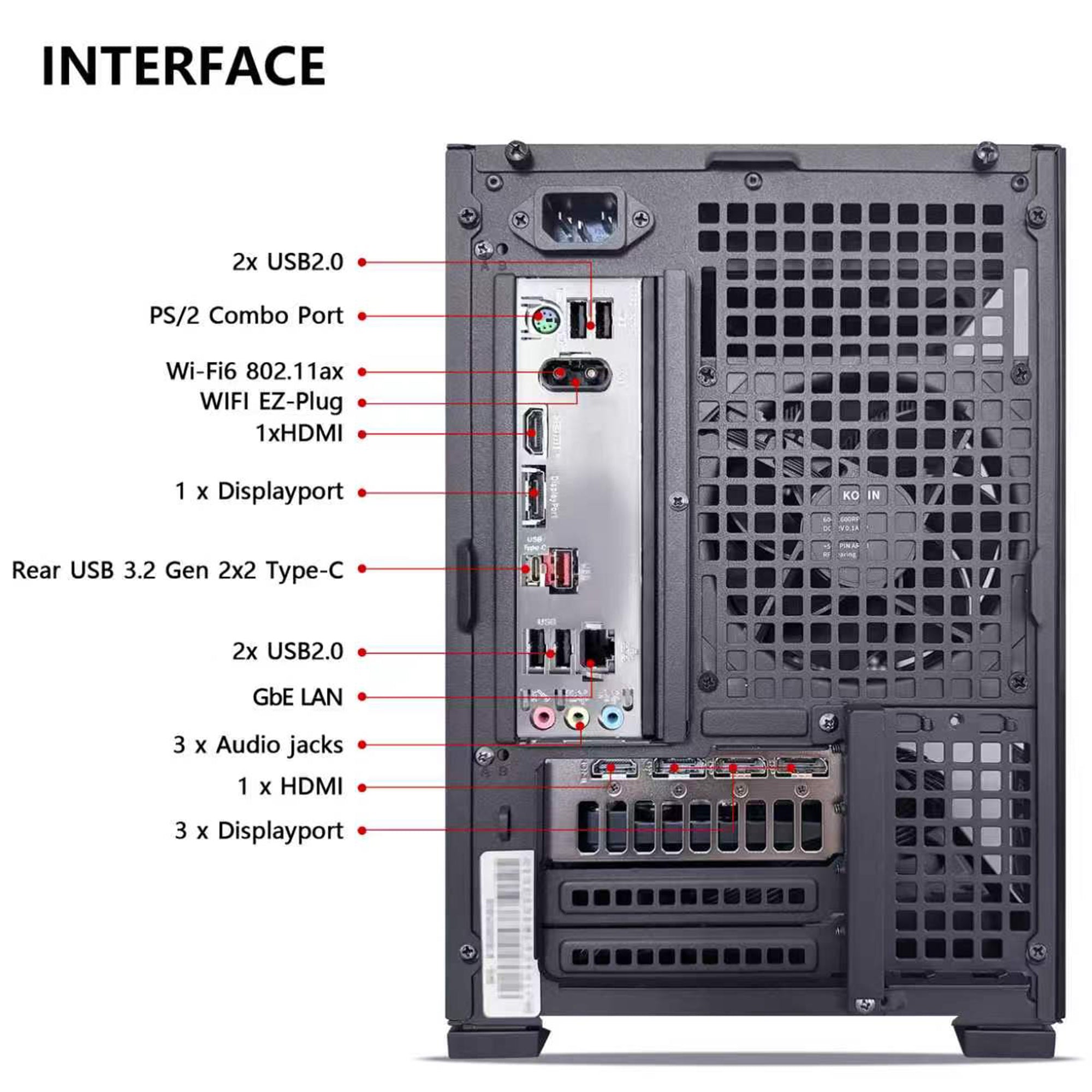 KOTIN Prebuilt Gaming PC Desktop Computer, Core i5-14400F, GeForce RTX 5060 8GB, 16GB DDR5 6000MHz, 1TB PCIe 4.0 SSD, WiFi 6, Windows 11 Home, ARGB Gaming Desktop Tower for Gaming Home Office D32B