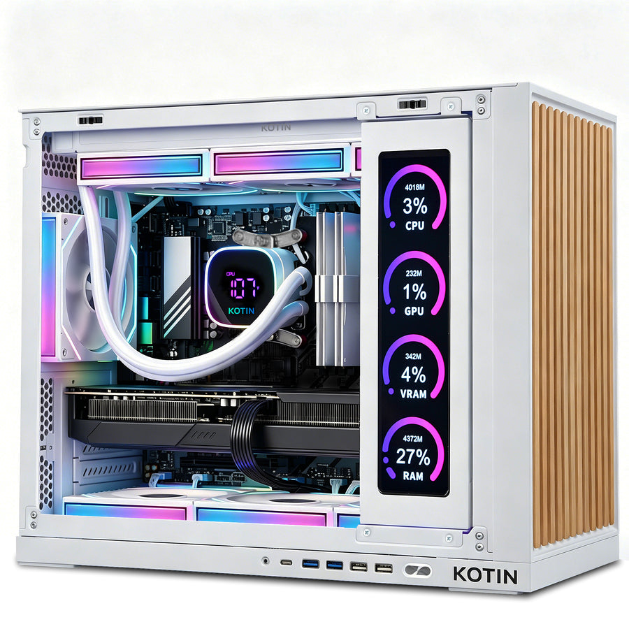 KOTIN Gaming PC, Ryzen 7 9800X3D, RTX 5070 Ti 16GB, 32GB DDR5, 1TB SSD