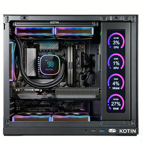 KOTIN G50B Gaming PC, Intel Core Ultra 7 265KF, RTX 5070 12GB, 32GB DDR5, 1TB SSD