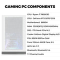 KOTIN Prebuilt Gaming PC Ryzen 7 7800X3D, 32GB DDR5, RTX 5070 12GB, 1TB | White Liquid Cooled Gaming Desktop, 11.3in Smart Display, 850W 80+ Gold PSU, WiFi 7, Assembled in USA, Windows 11 ARGB Tower