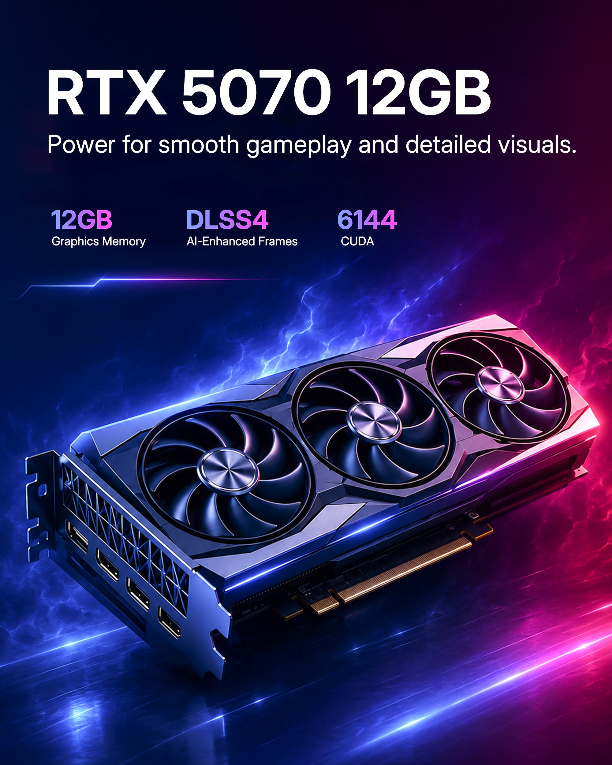KOTIN Gaming PC Desktop, Ultra 7 265KF, RTX 5070 12GB, 32GB DDR5, 1TB SSD | 11.3in Smart Display, 850W 80+ Gold PSU, 240mm Liquid Cooler, ARGB Windows 11 Home Gaming Tower, Desktop Computer 1440p 4K
