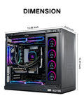 KOTIN Gaming PC Desktop, Ultra 7 265KF, RTX 5060 Ti 8GB, 16GB DDR5, 1TB SSD | 11.3in Smart Display, 650W 80+ Gold PSU, 240mm Liquid Cooler, ARGB Windows 11 Gaming Tower, Desktop Computer 1080P-1440P