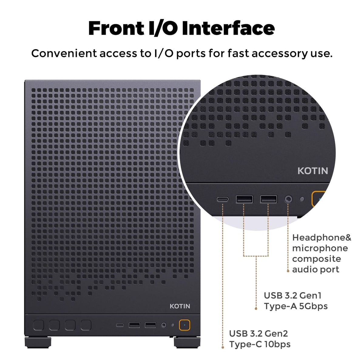 KOTIN Gaming PC, Ryzen 7 8700F, RTX 5060 Ti 8GB, 32GB DDR5, 1TB SSD