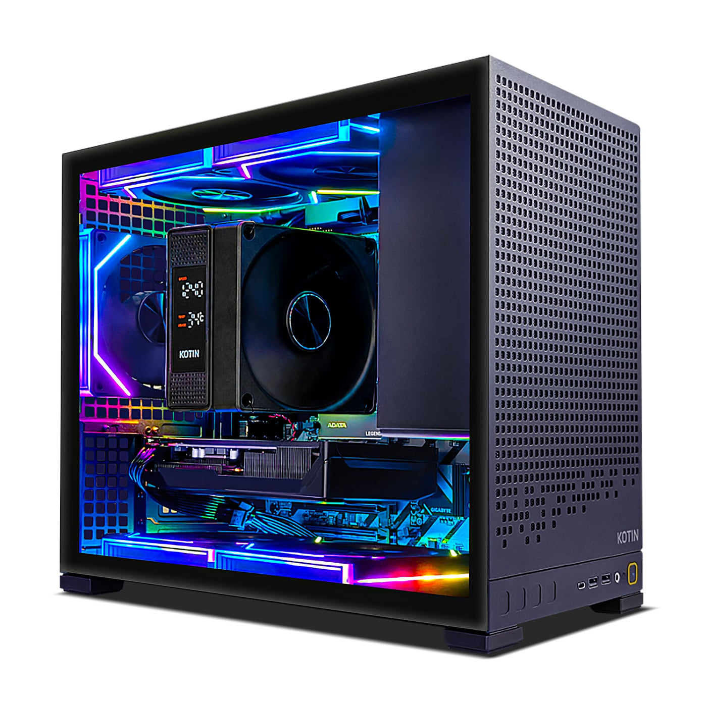 KOTIN Prebuilt Gaming PC Desktop, AMD Ryzen 5 9600X up to 5.4GHz, GeForce RTX 5060 8GB GDDR7, 16GB DDR5-6000, 1TB PCIe 4.0 NVMe SSD, 650W 80+ Gold PSU, WiFi 7, Win 11 Home, 1080p/1440p Gaming Tower