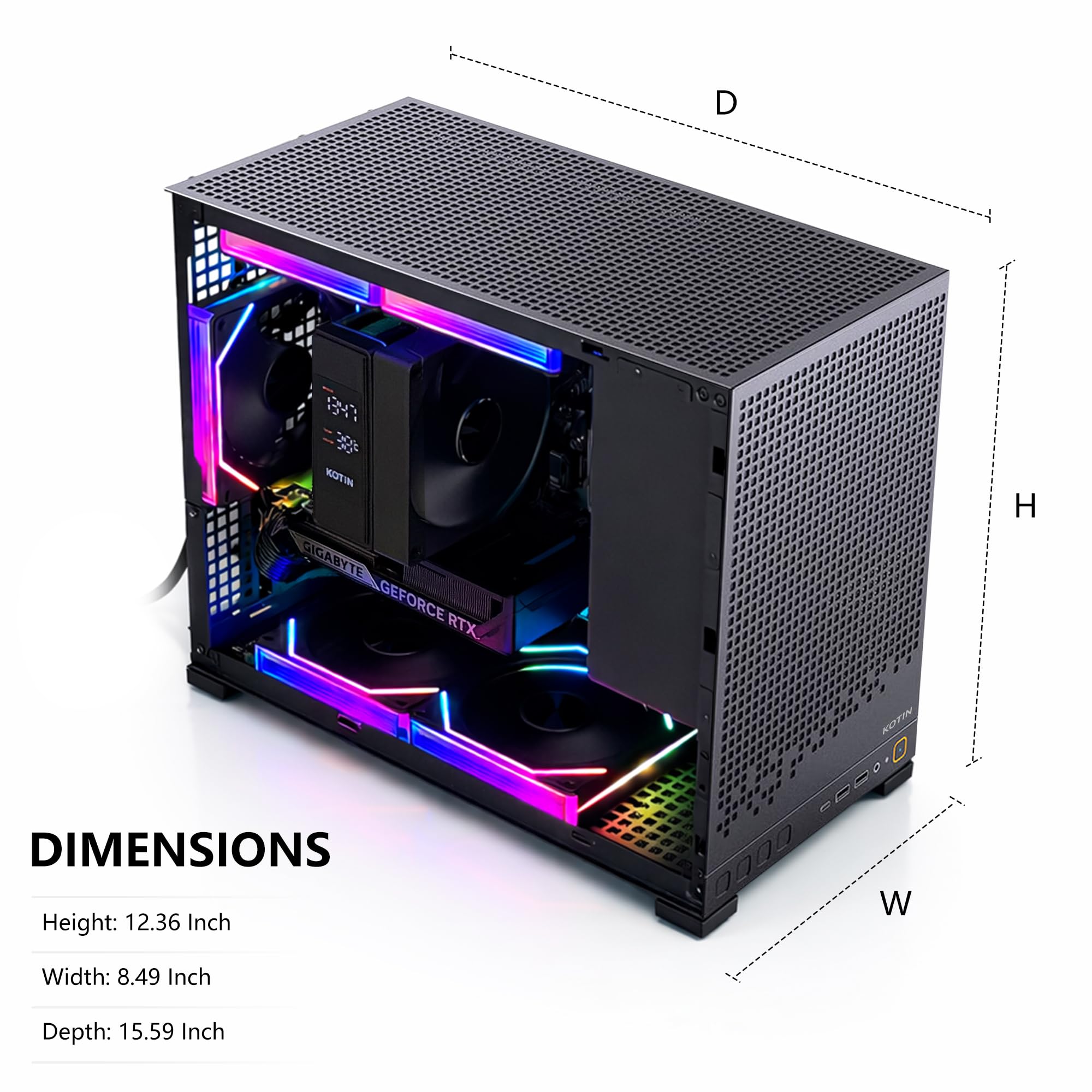 KOTIN Gaming PC | Ryzen 5 9600X, RTX 5060 8GB, 16GB DDR5