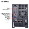 KOTIN Prebuilt Gaming PC Desktop Computer, AMD Ryzen 5 9600X up to 5.4GHz, GeForce RTX 5060 Ti 8GB GDDR7, 16GB DDR5-6000, 1TB PCIe 4.0 NVMe SSD, 650W 80+ Gold PSU, WiFi 7, Windows 11 Home