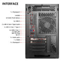 KOTIN Prebuilt Gaming PC Desktop Computer, Ryzen 7 9700X, GeForce RTX 5060 8GB, 16GB DDR5 6000MHz, 1TB PCIe 4.0 SSD, 11.3" Display, 360mm Liquid Cooler, WiFi 7, Windows 11 Home, ARGB Gaming Tower G60B