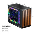 KOTIN Prebuilt Gaming PC Desktop Computer, Ryzen 7 9700X, GeForce RTX 5060 8GB, 16GB DDR5 6000MHz, 1TB PCIe 4.0 SSD, 11.3" Display, 360mm Liquid Cooler, WiFi 7, Windows 11 Home, ARGB Gaming Tower G60B