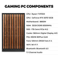 KOTIN G60B Prebuilt Gaming PC, GeForce RTX 5070 12GB GDDR7, AMD Ryzen 7 9700X, 32GB DDR5 6000MHz, 1TB PCIe 4.0 SSD, 360mm Liquid Cooler, 11.3 Inch Smart Display, WiFi 7, ARGB Tower for 4K Gaming