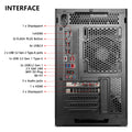 KOTIN Gaming PC Desktop, Ryzen 7 9700X, GeForce RTX 5060 Ti 8GB, 16GB DDR5 6000MHz, 1TB PCIe 4.0 SSD, 11.3" Smart Display, 360mm Liquid Cooler, Windows 11 Home, ARGB Prebuilt PC for 1440p Gaming G60B