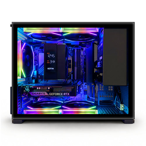KOTIN Prebuilt Gaming PC Desktop Computer, Core i5-14400F, GeForce RTX 5060 8GB, 16GB DDR5 6000MHz, 1TB PCIe 4.0 SSD, WiFi 6, Windows 11 Home, ARGB Gaming Desktop Tower for Gaming Home Office D32B