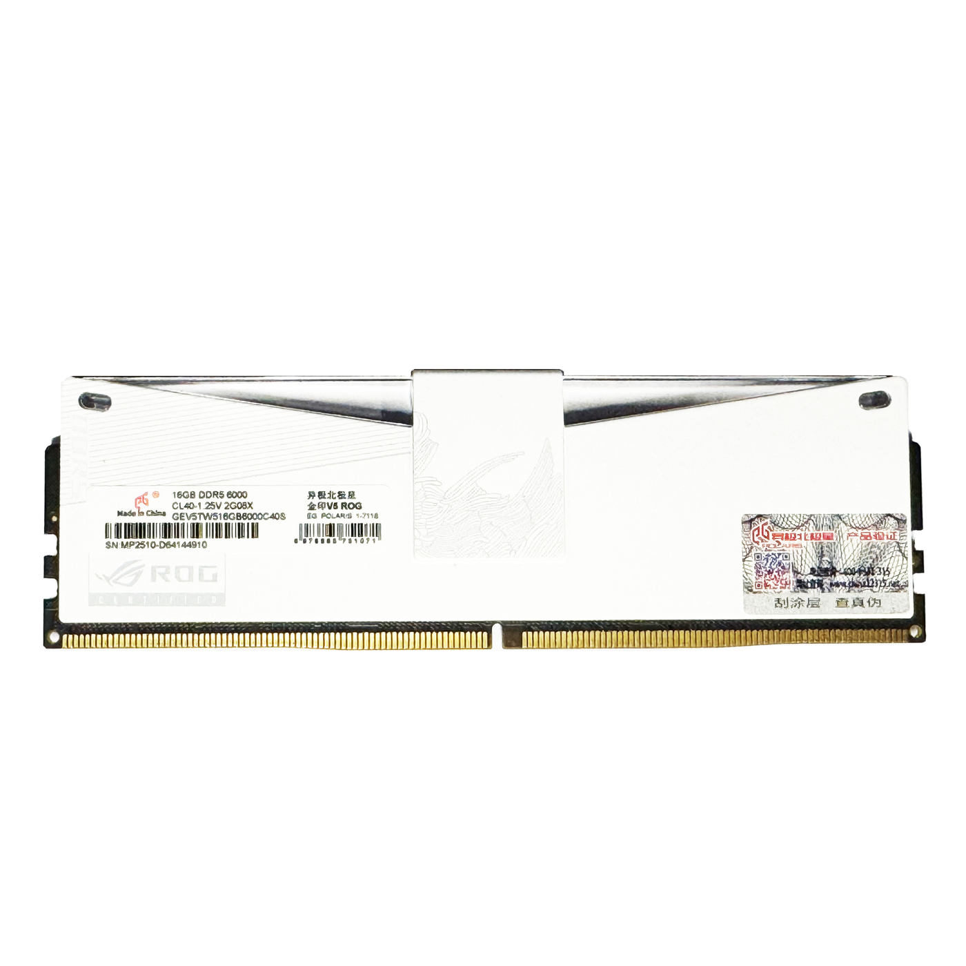 EpicGear 16GB (1×16GB) DDR5 6000MHz Desktop RAM – White