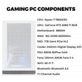 KOTIN Prebuilt Gaming PC Desktop Computer, Ryzen 7 7800X3D, RTX 5060 Ti 8GB, 16GB DDR5 6000MHz, 1TB PCIe 4.0 SSD, 11.3" Display, 240mm Liquid Cooler, WiFi 7, Windows 11 Home, ARGB White Tower G50W