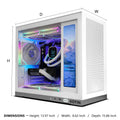KOTIN Prebuilt Gaming PC Desktop Computer, Ryzen 7 7800X3D, RTX 5060 Ti 8GB, 16GB DDR5 6000MHz, 1TB PCIe 4.0 SSD, 11.3" Display, 240mm Liquid Cooler, WiFi 7, Windows 11 Home, ARGB White Tower G50W