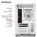 KOTIN Prebuilt Gaming PC Desktop Computer, Ryzen 7 7800X3D, RTX 5060 Ti 8GB, 16GB DDR5 6000MHz, 1TB PCIe 4.0 SSD, 11.3" Display, 240mm Liquid Cooler, WiFi 7, Windows 11 Home, ARGB White Tower G50W
