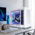 KOTIN Prebuilt Gaming PC Desktop Computer, Ryzen 7 7800X3D, RTX 5060 Ti 8GB, 16GB DDR5 6000MHz, 1TB PCIe 4.0 SSD, 11.3" Display, 240mm Liquid Cooler, WiFi 7, Windows 11 Home, ARGB White Tower G50W